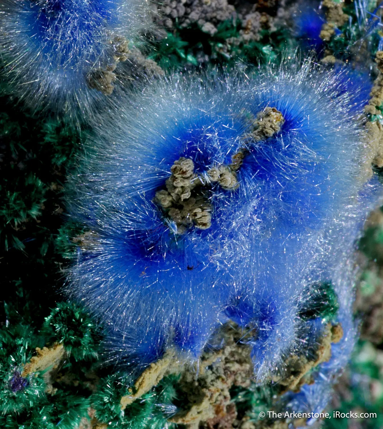 Cyanotrichite with Brochantite - image 5