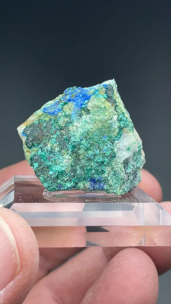Cyanotrichite with Malachite - image 2
