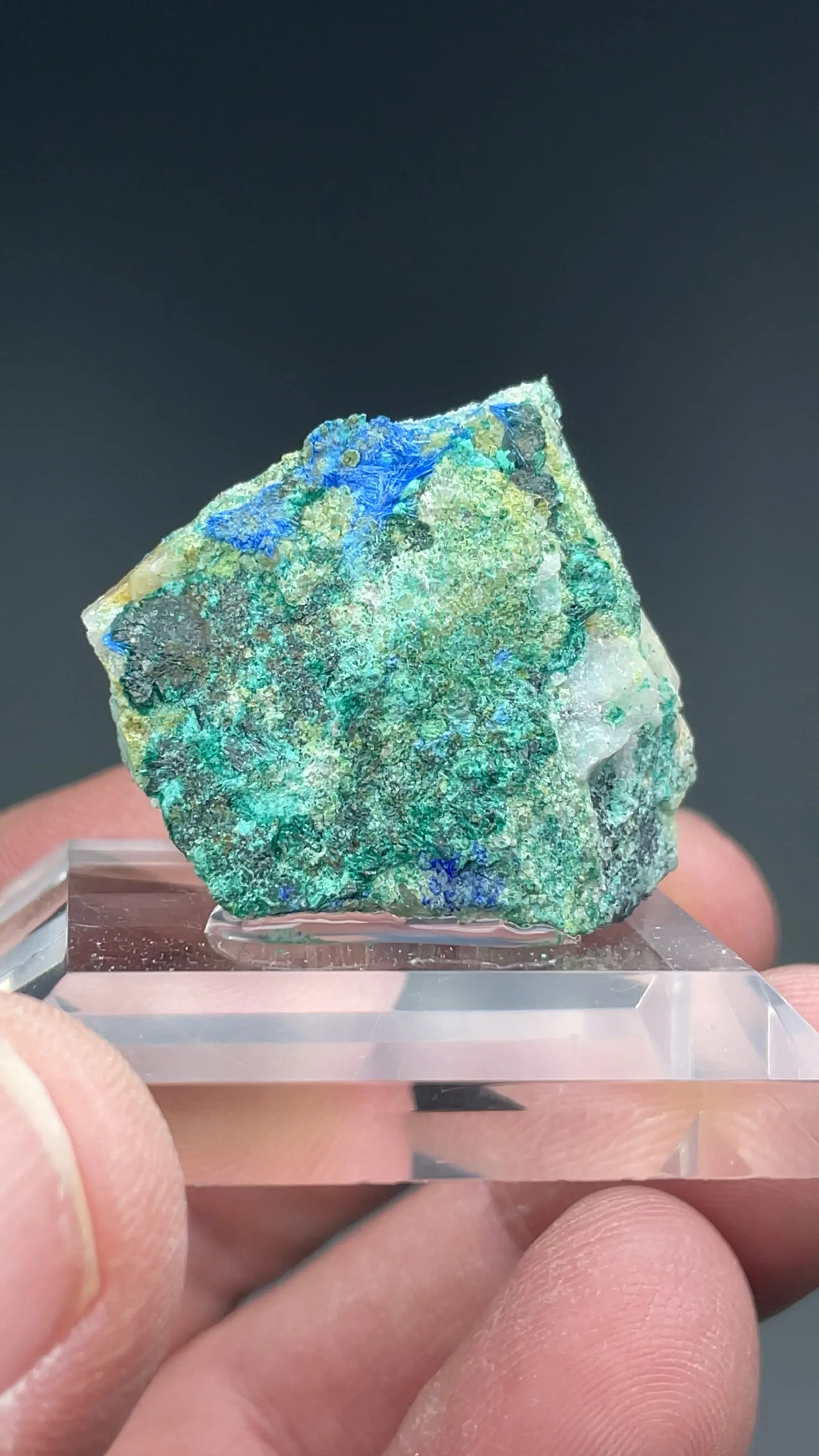 Cyanotrichite with Malachite - image 2