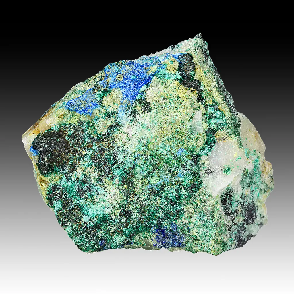 Cyanotrichite with Malachite image