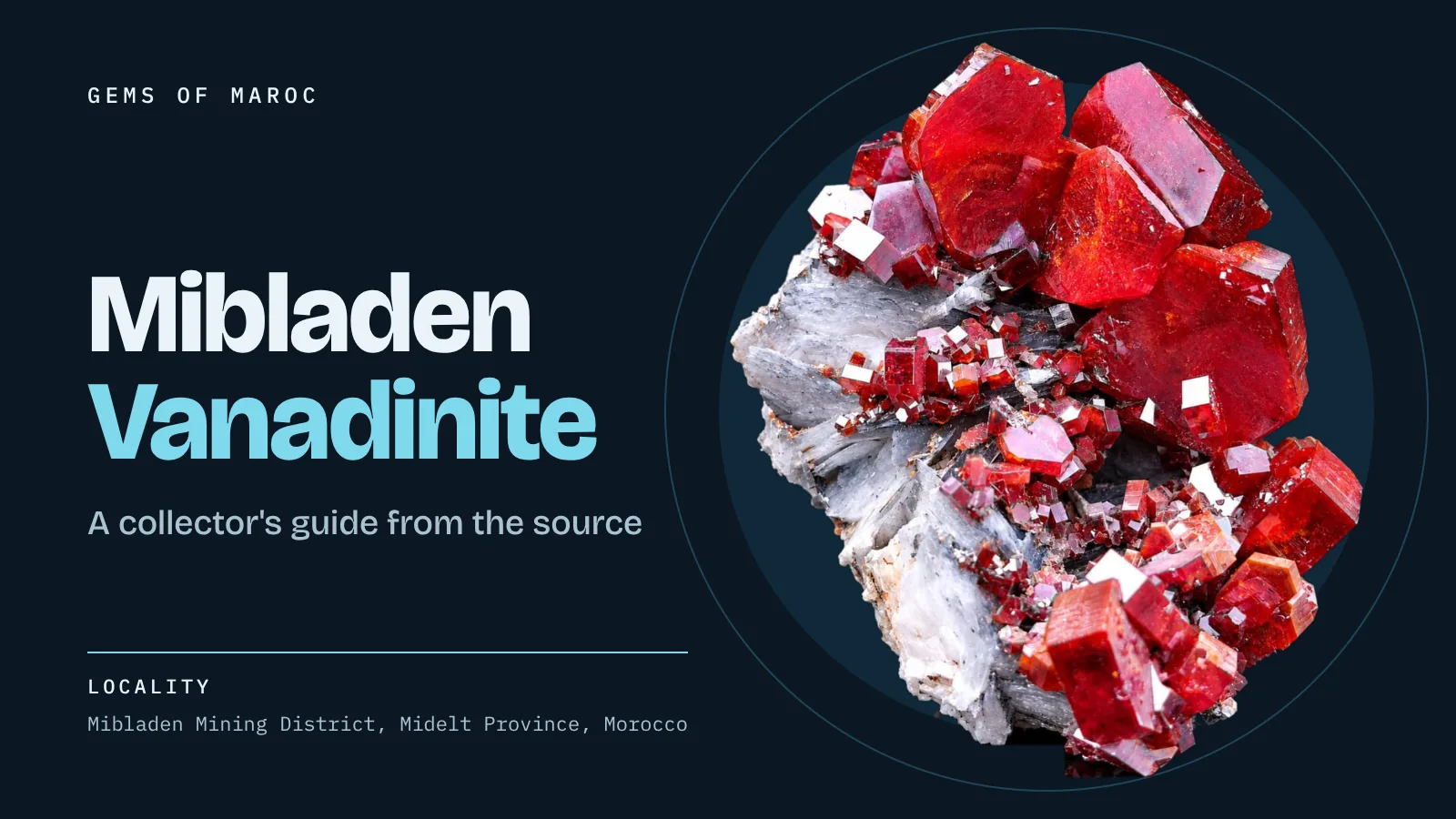 Mibladen Vanadinite: A Collector's Guide from the Source