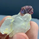 Damage free Etched spessartine Garnet on Quartz mineral specimen @ Pak - image 5