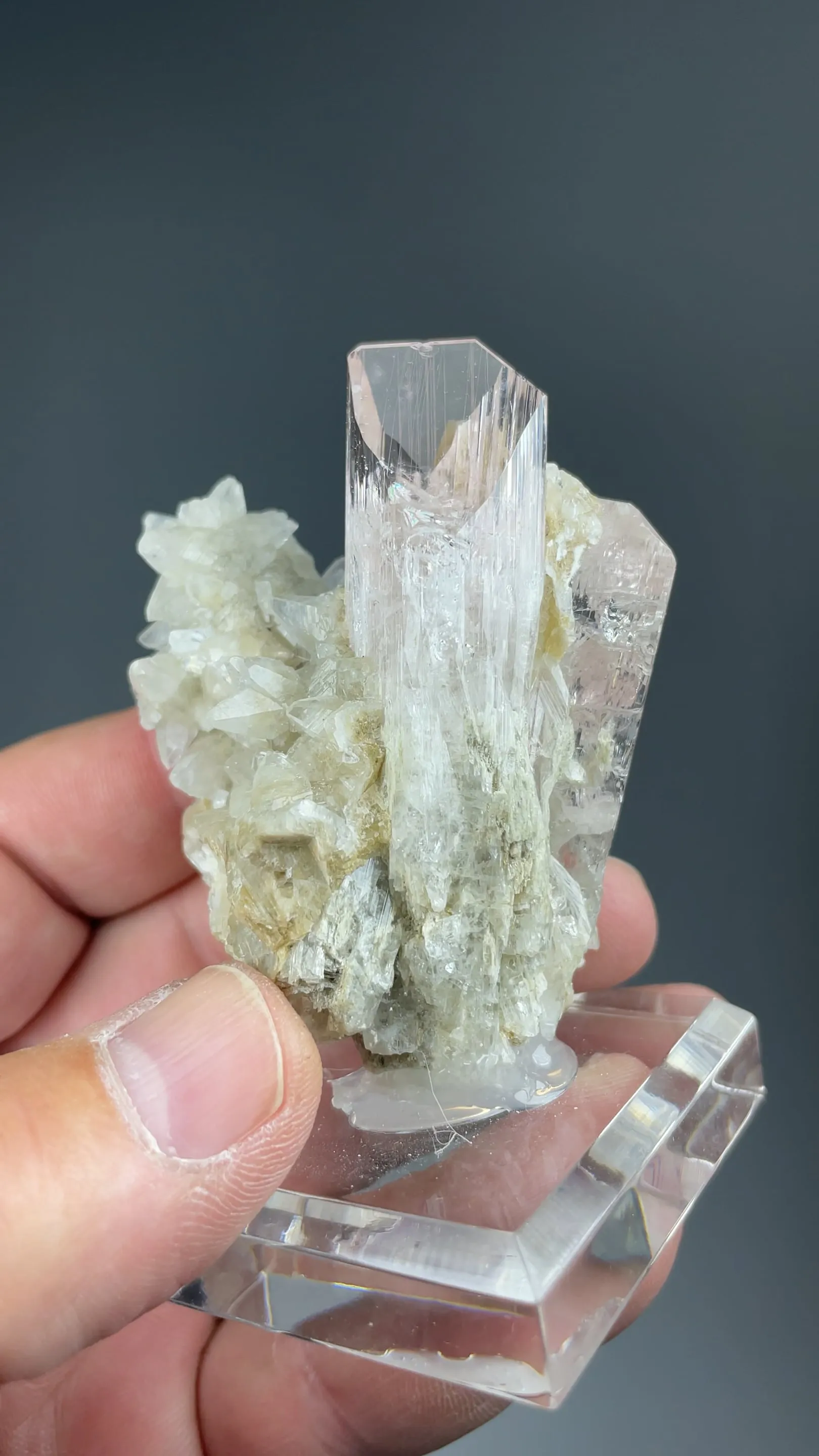 Danburite with Calcite - image 2