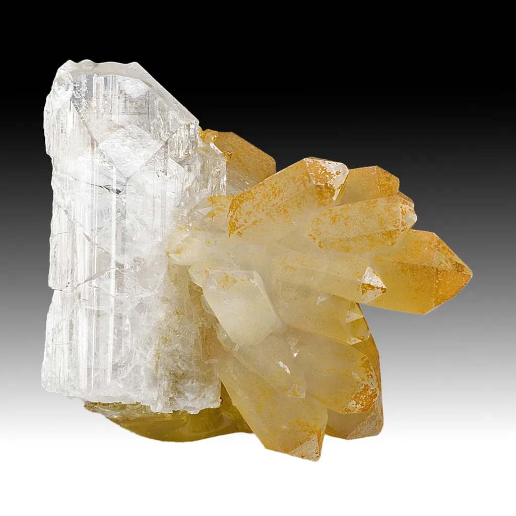Danburite with Quartz image