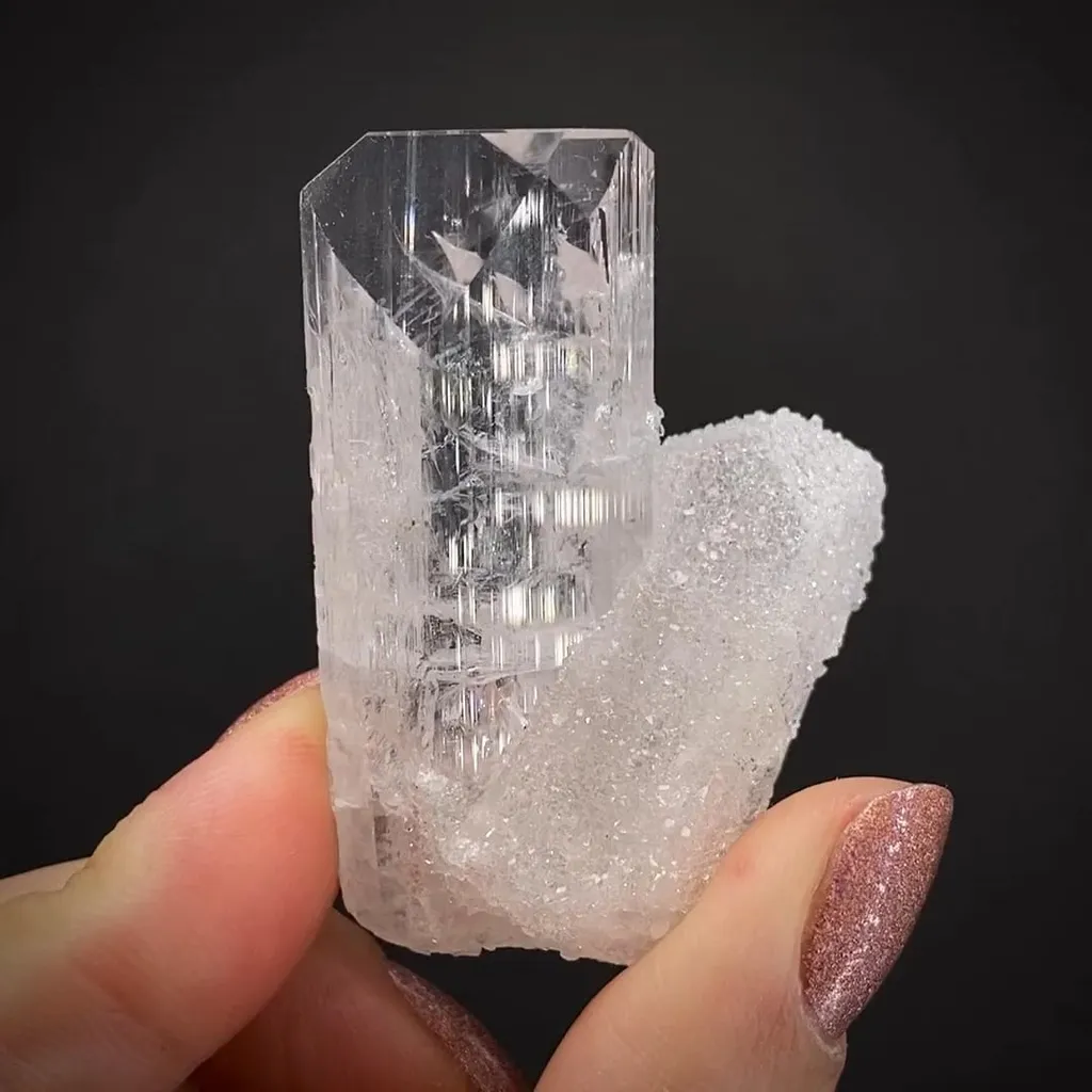 Danburite with Quartz image