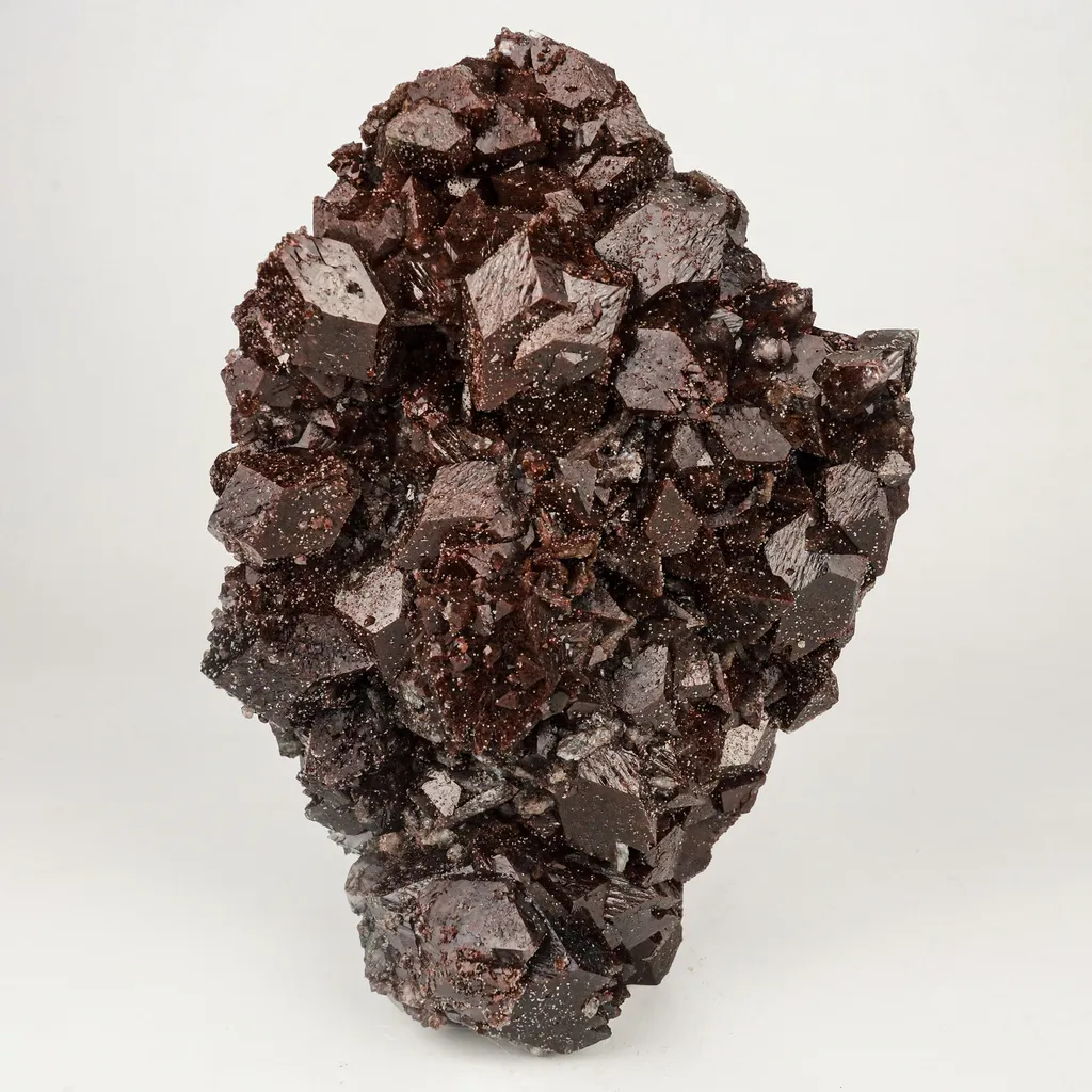 Dark Chocolate Marshy Apophyllite Free Standing dual Side Natural Mineral Specimen image