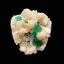 Dark Deep Green Apophyllite with Stilbite Crystal Cluster | Jalgaon India Natural Mineral Specimen DK147 - image 2