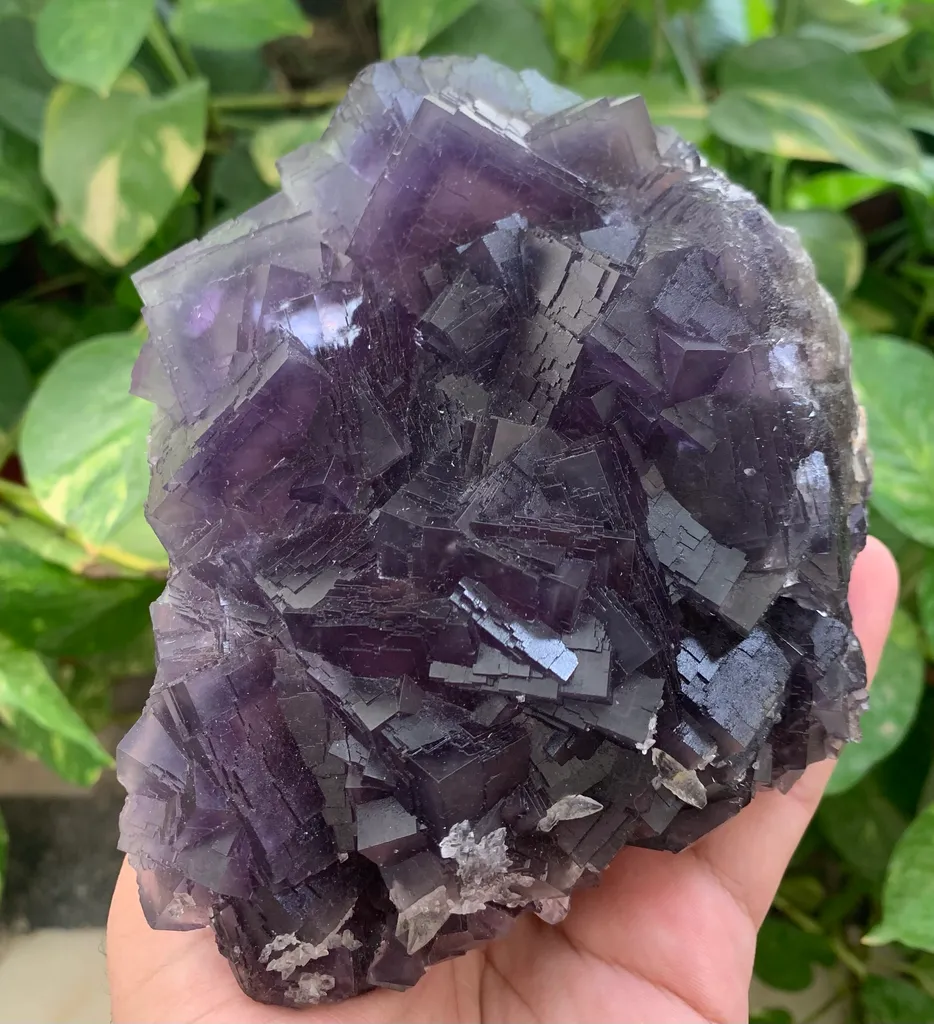 Deep Blue Phantom Fluorite Specimen from Pakistan , Collection Grade - image 5