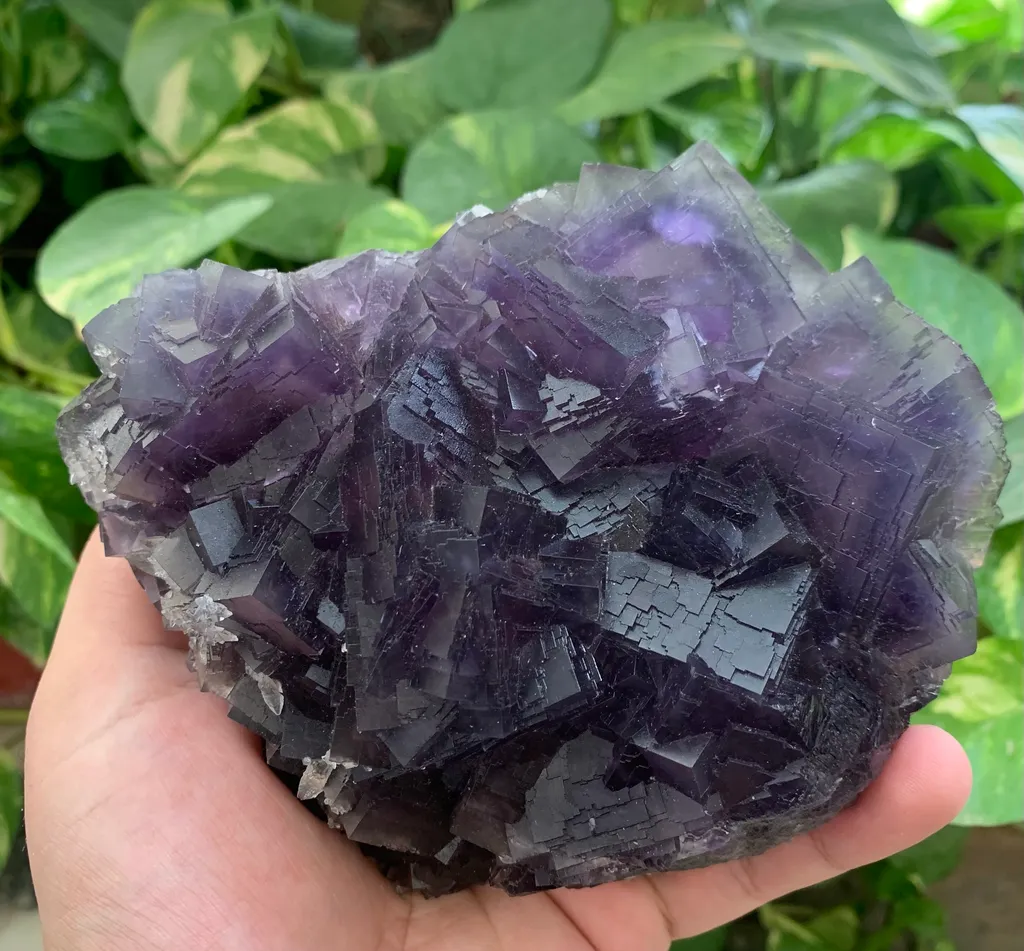 Deep Blue Phantom Fluorite Specimen from Pakistan , Collection Grade - image 3