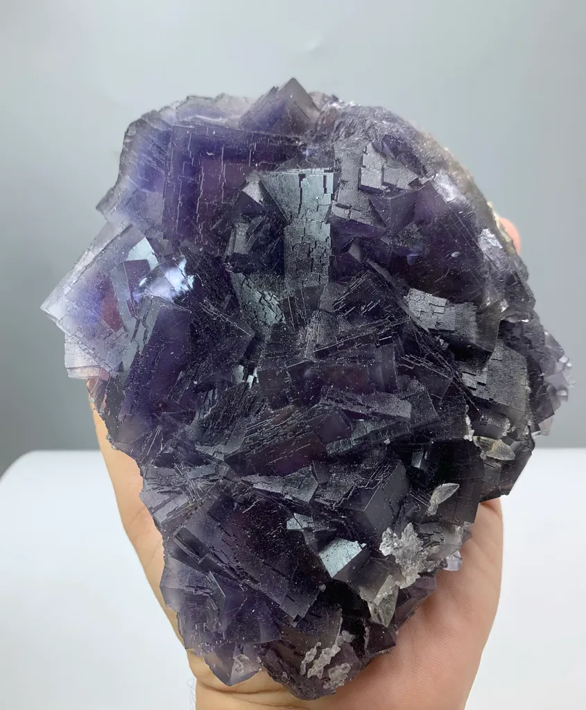 Deep Blue Phantom Fluorite Specimen from Pakistan , Collection Grade - image 4