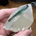 Deep Blue Tourmaline on Quartz from Brazil, Santa Rosa Mine - 10102 - image 4