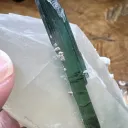Deep Blue Tourmaline on Quartz from Brazil, Santa Rosa Mine - 10102 - image 2