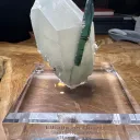Deep Blue Tourmaline on Quartz from Brazil, Santa Rosa Mine - 10102 - image 1