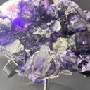 Deep Purple Cross‑Window Phantom Fluorite Cluster, Yindu Mine, Inner Mongolia, China - image 2