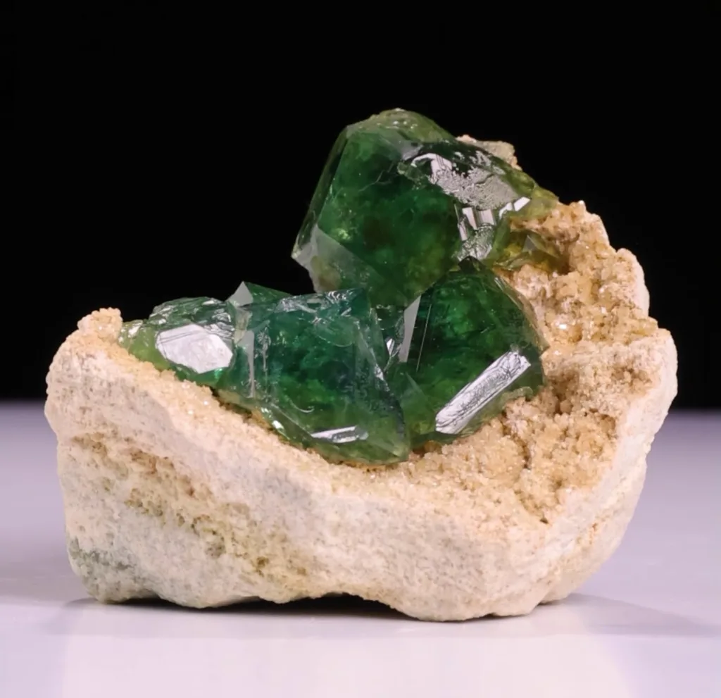 Demantoid from Antetezambato Demantoid-Topazolite Mine, Diana, Madagascar image