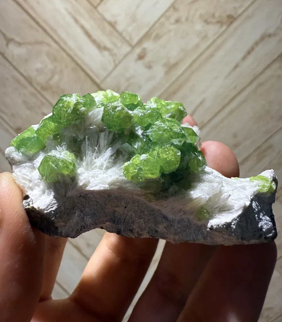 Demantoid Garnet Specimen from Afghanistan image
