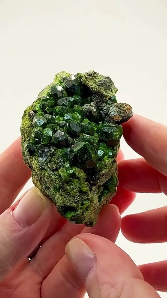 Demantoid GREEN THAT ABSOLUTELY GLOWS image