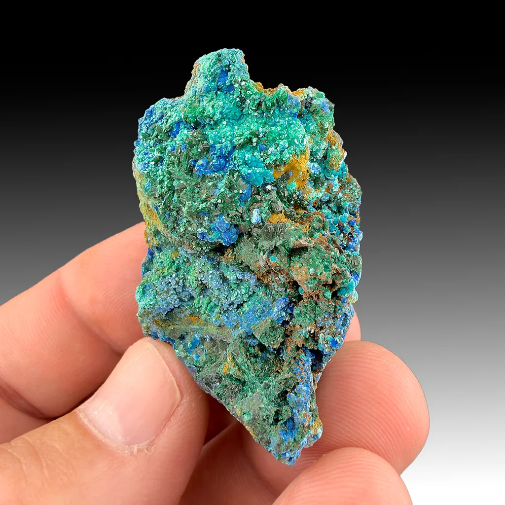Devilline with Brochantite, Cyanotrichite image
