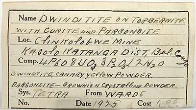 Dewindtite on Torbernite, With Curite and Parsonsite - image 3