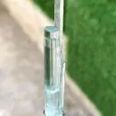 Diamond Cut Sky Blue Transparent Aquamarine with Helux DNA from Paistan - image 5