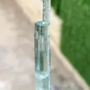 Diamond Cut Sky Blue Transparent Aquamarine with Helux DNA from Paistan - image 6