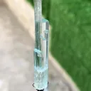Diamond Cut Sky Blue Transparent Aquamarine with Helux DNA from Paistan - image 4