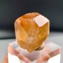 Diamond Cut Terminated Golden Color Topaz Crystal from Skardu Pakistan - image 6