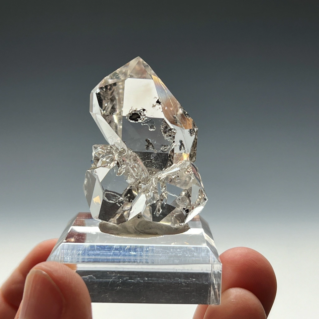 Diamond from Ace of Diamonds Mine, Middleville, Town of Newport, Herkimer County, New York, USA image