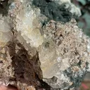 Diamond Quartz and Skeletal Etched Quartz Crystal on Matrix with Chloride Specimen from Pakistan , Collection Grade - image 4