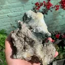 Diamond Quartz and Skeletal Etched Quartz Crystal on Matrix with Chloride Specimen from Pakistan , Collection Grade - image 5