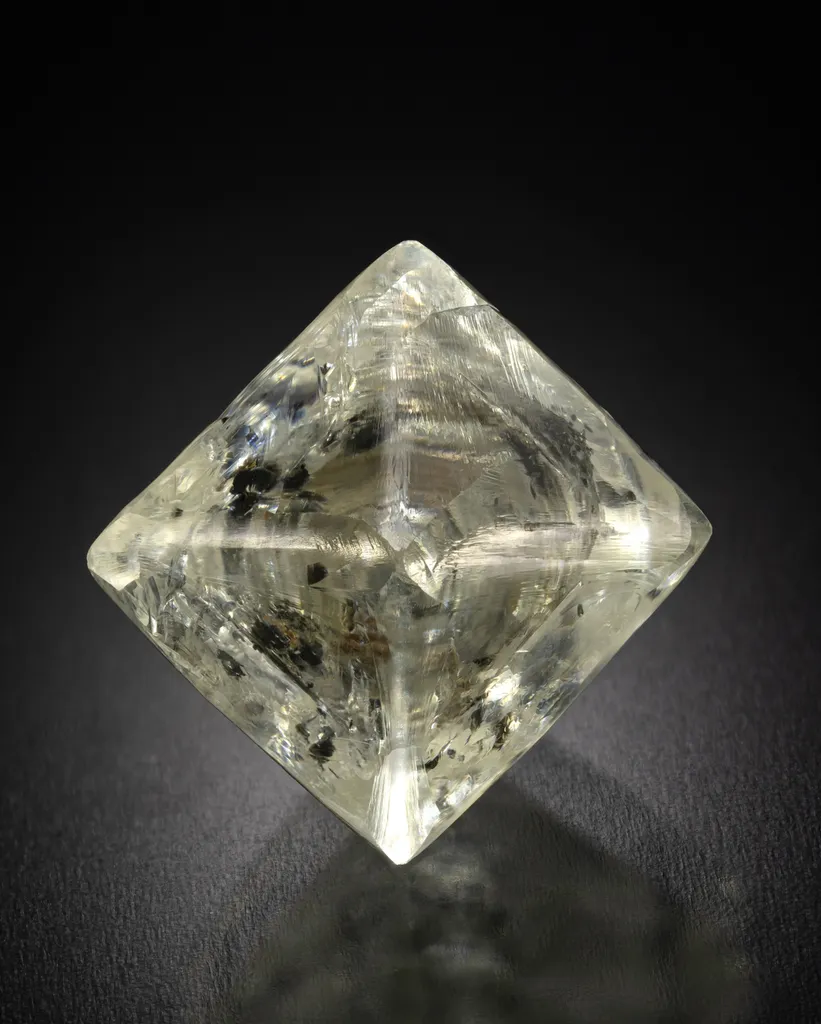 Diamond with carbon inclusions