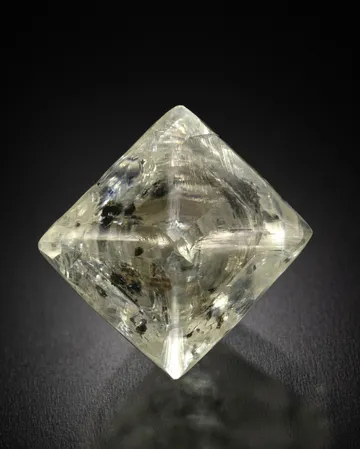 Diamond with carbon inclusions