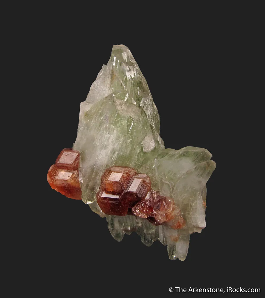 Diopside and Grossular var. Hessonite image