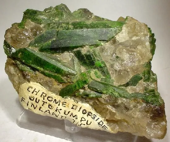 Diopside (Var: Chromian Diopside) image