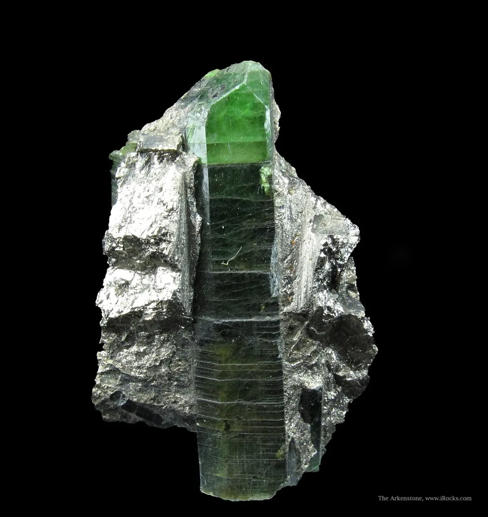 Diopside (Var. Chromian Diopside) in Cobaltite image
