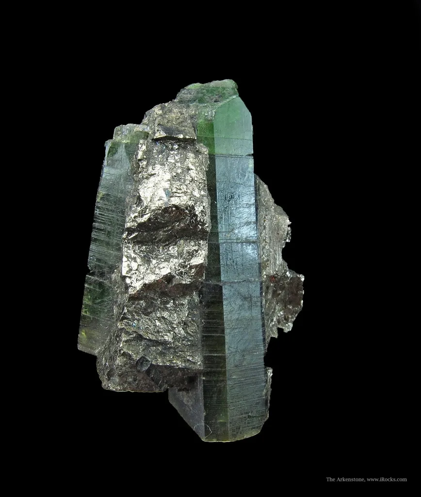 Diopside (Var. Chromian Diopside) in Cobaltite - image 2