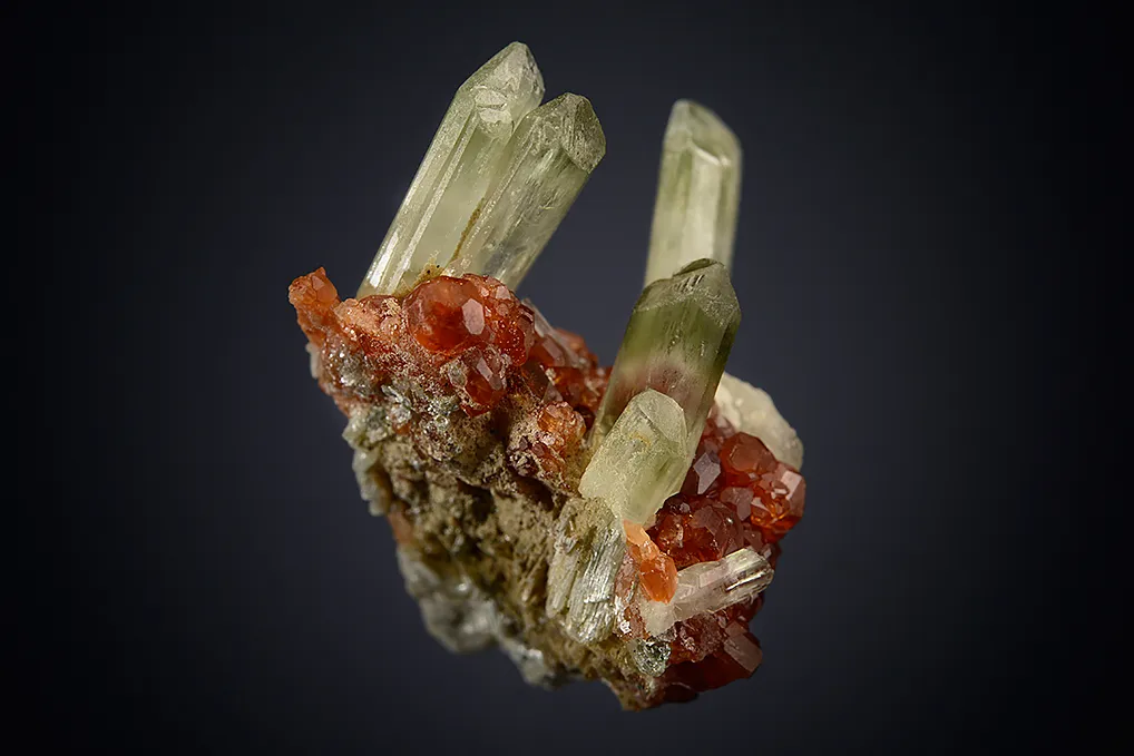 Diopside with Grossular var. Hessonite - image 3