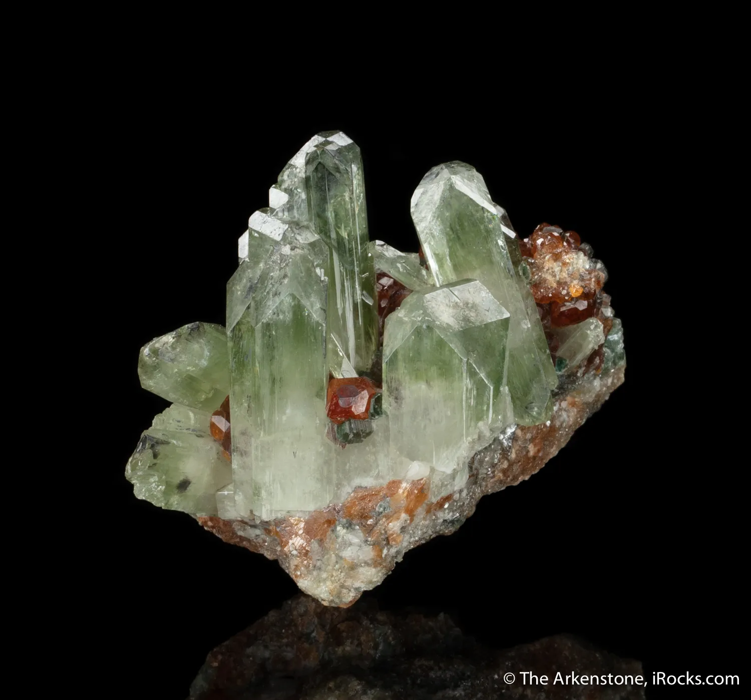 Diopside with Grossular var. Hessonite Garnet - image 6