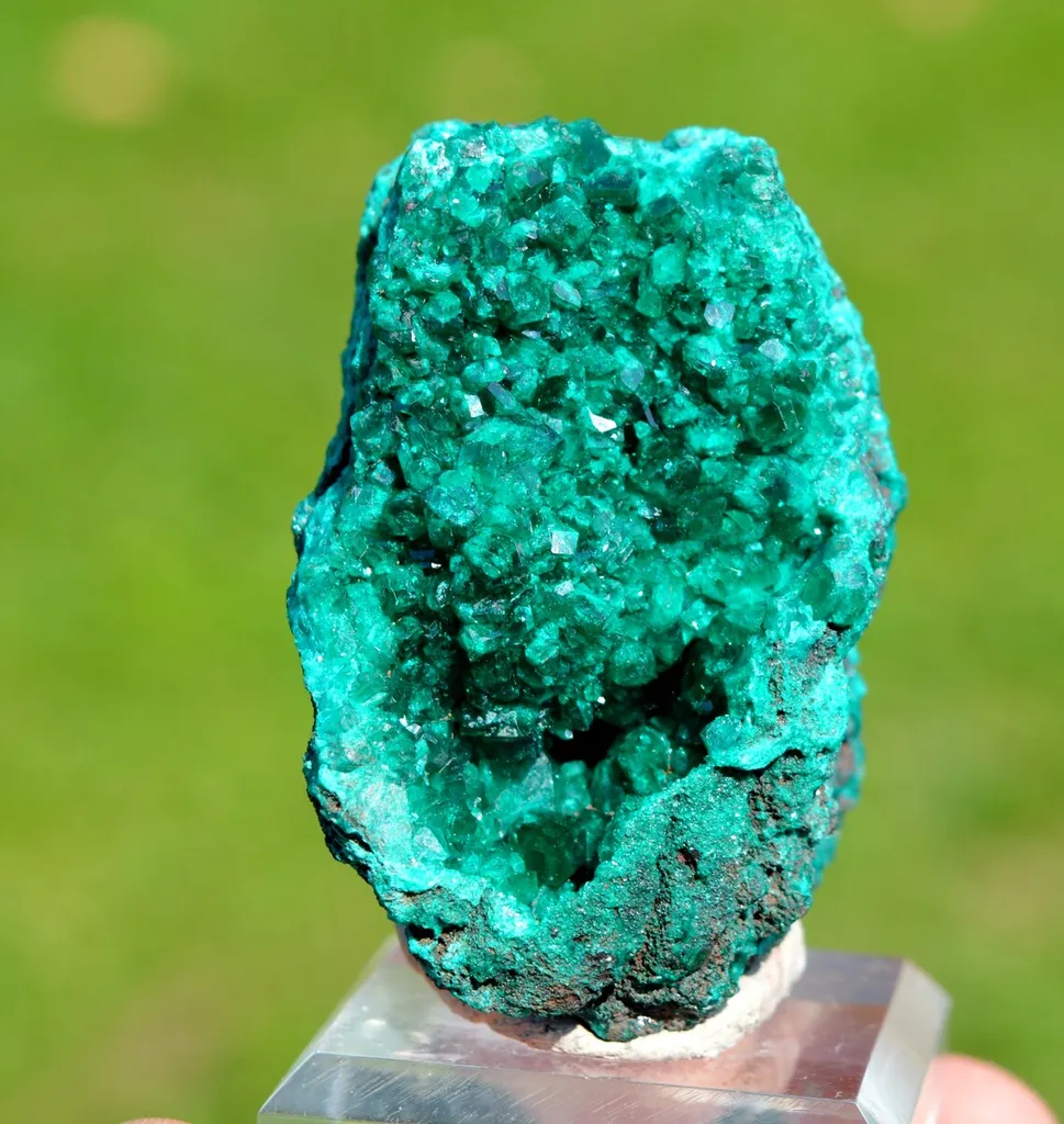 Dioptase 113 grams - Mfouati District, Bouenza Department, Republic of the Congo image