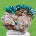 Dioptase 129 grams - Tantara Mine, Shinkolobwe, Kambove Territory, Haut-Katanga, DR Congo - image 1