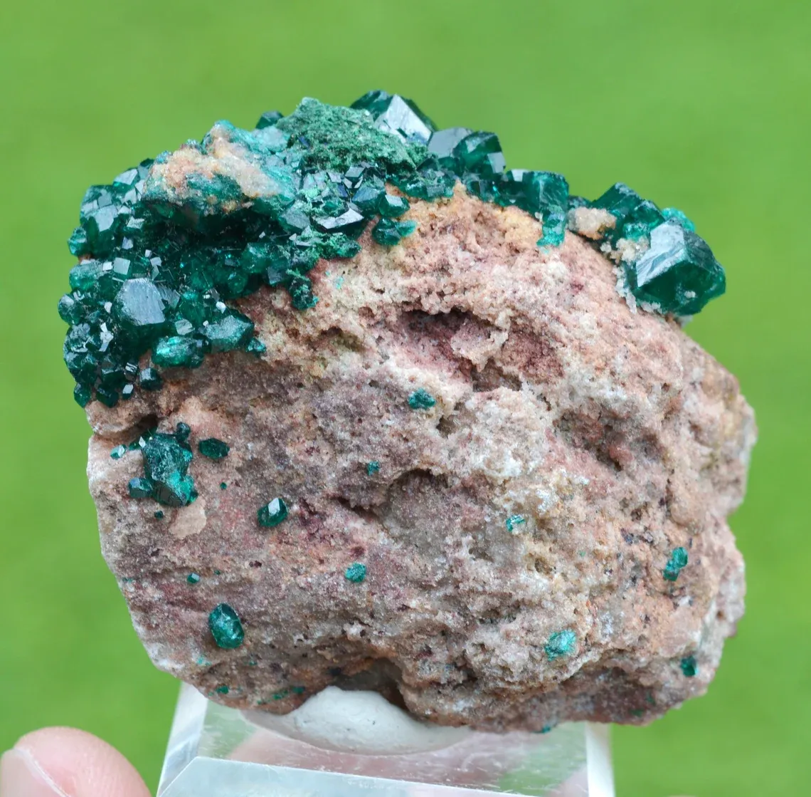 Dioptase 129 grams - Tantara Mine, Shinkolobwe, Kambove Territory, Haut-Katanga, DR Congo - image 2