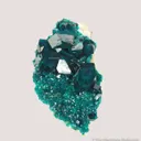 Dioptase (2 generations) on Calcite - image 4