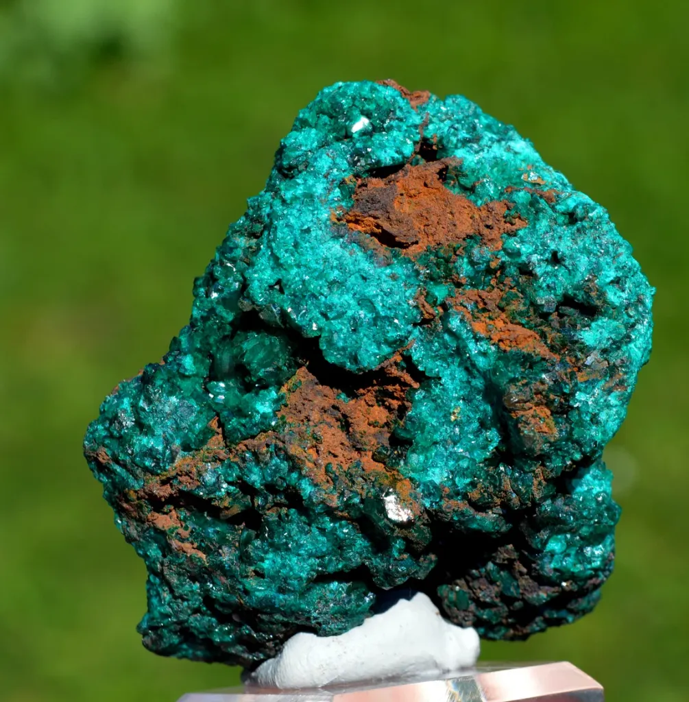 Dioptase 220 grams - Mpita prospect, Kimbedi, Mindouli District, Pool Department, Republic of Congo - image 6