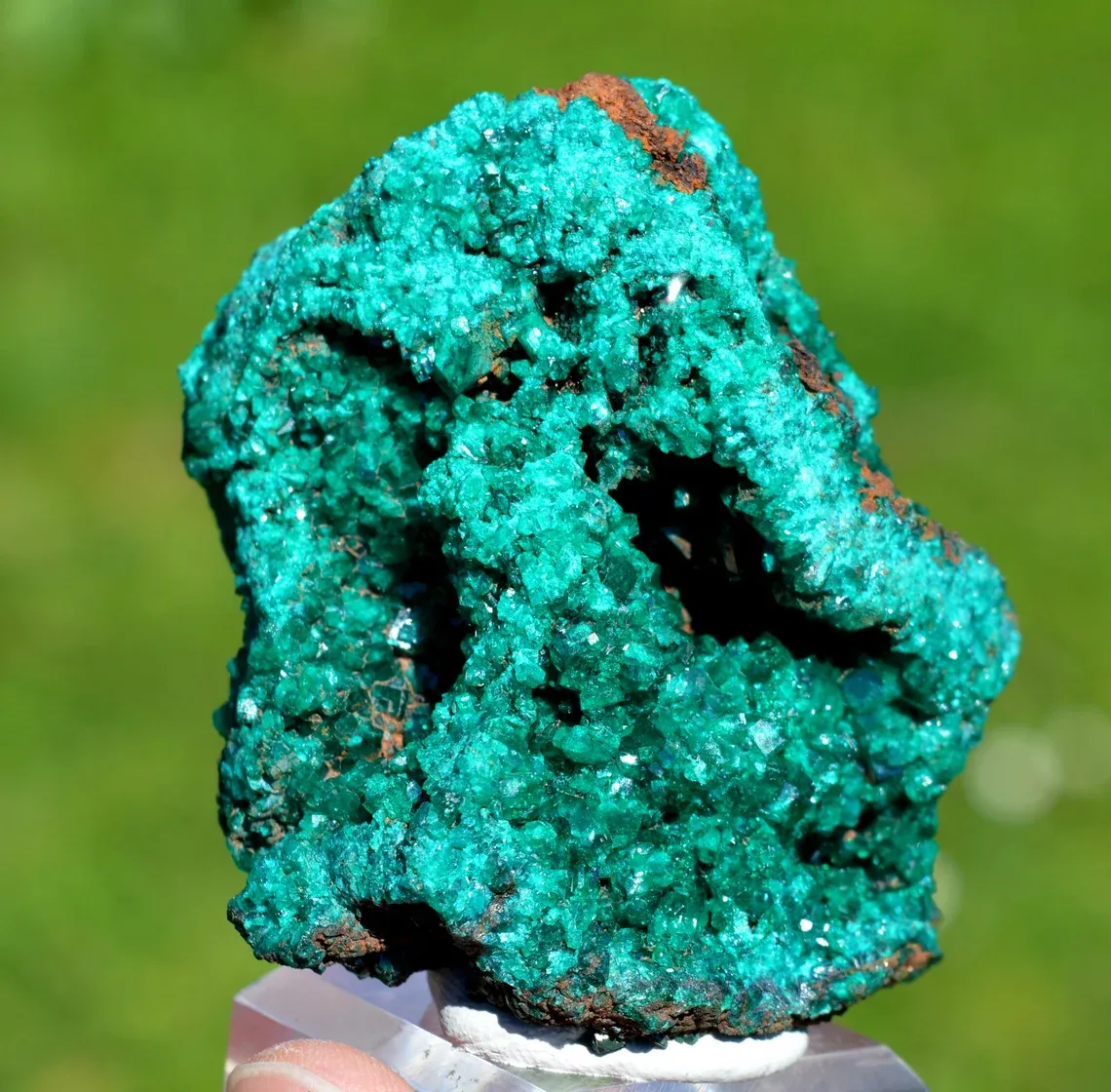 Dioptase 220 grams - Mpita prospect, Kimbedi, Mindouli District, Pool Department, Republic of Congo - image 1