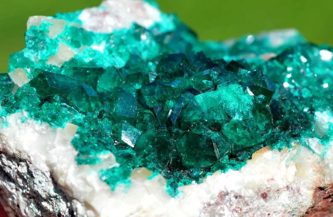 Dioptase 552 grams - Tsumeb Mine, Tsumeb, Oshikoto Region, Namibia - image 4
