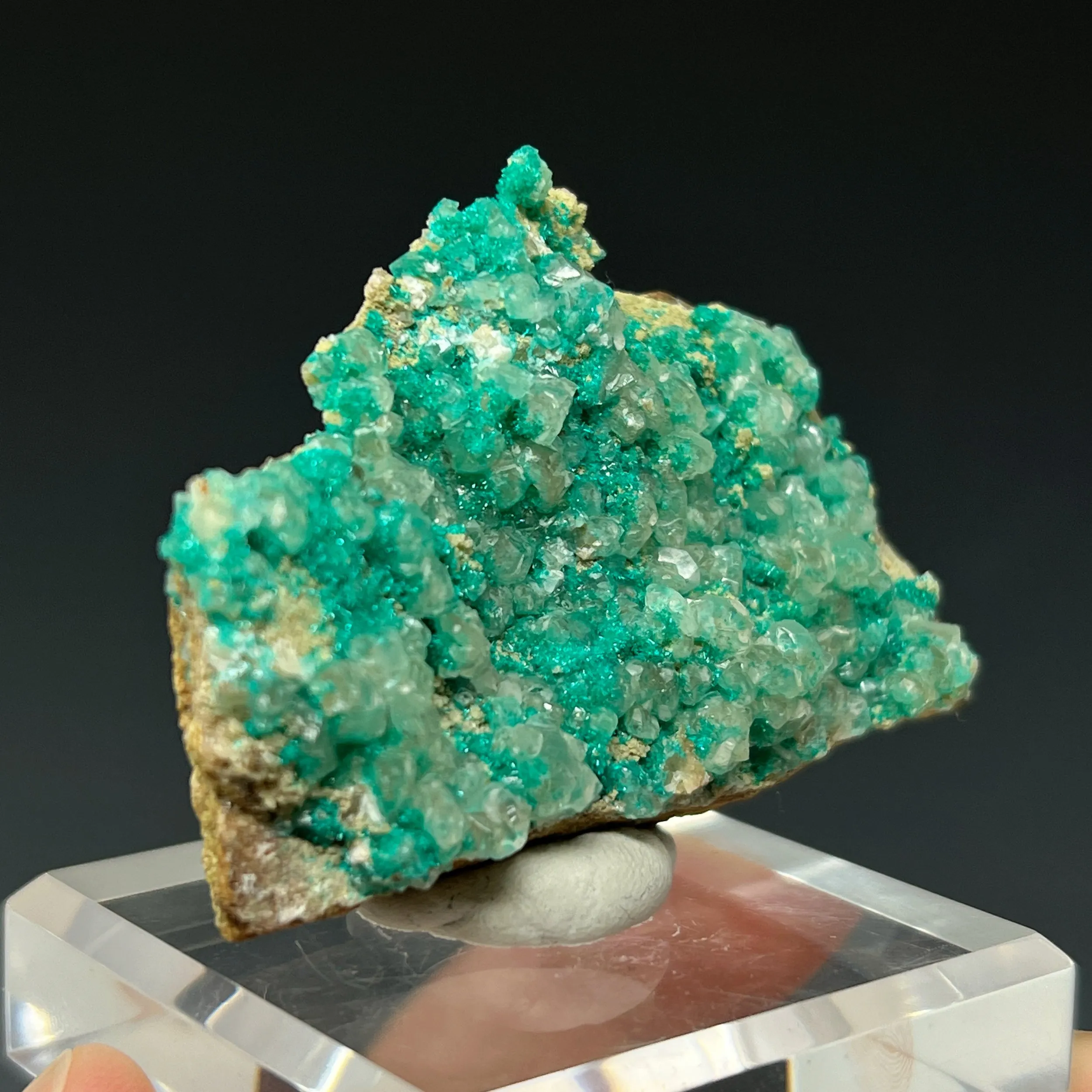 Dioptase and Calcite - image 2