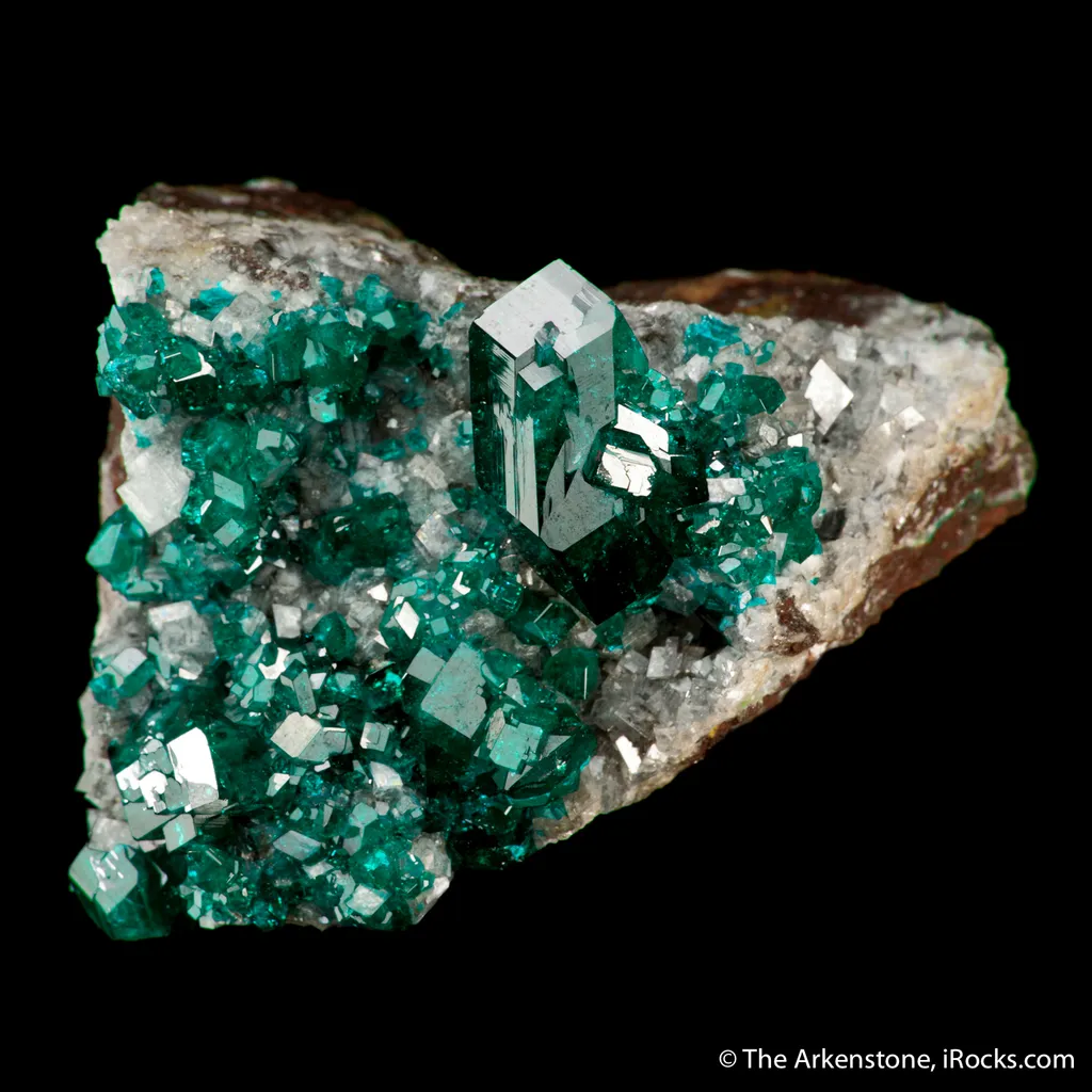 Dioptase and Calcite - image 2