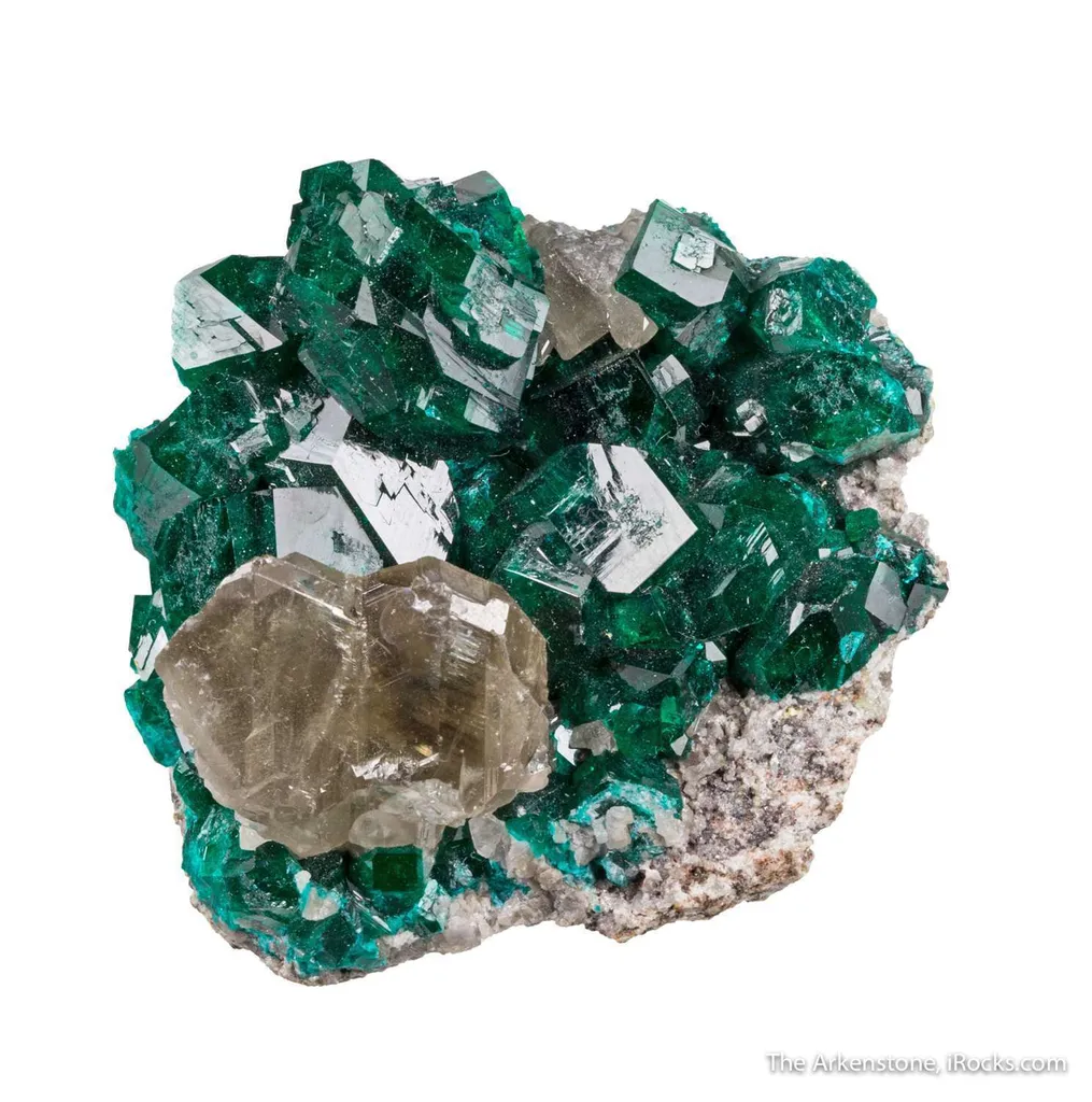 Dioptase and Cerussite image