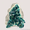 Dioptase and Malachite on Calcite - image 6