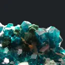 Dioptase and Malachite on Calcite - image 5